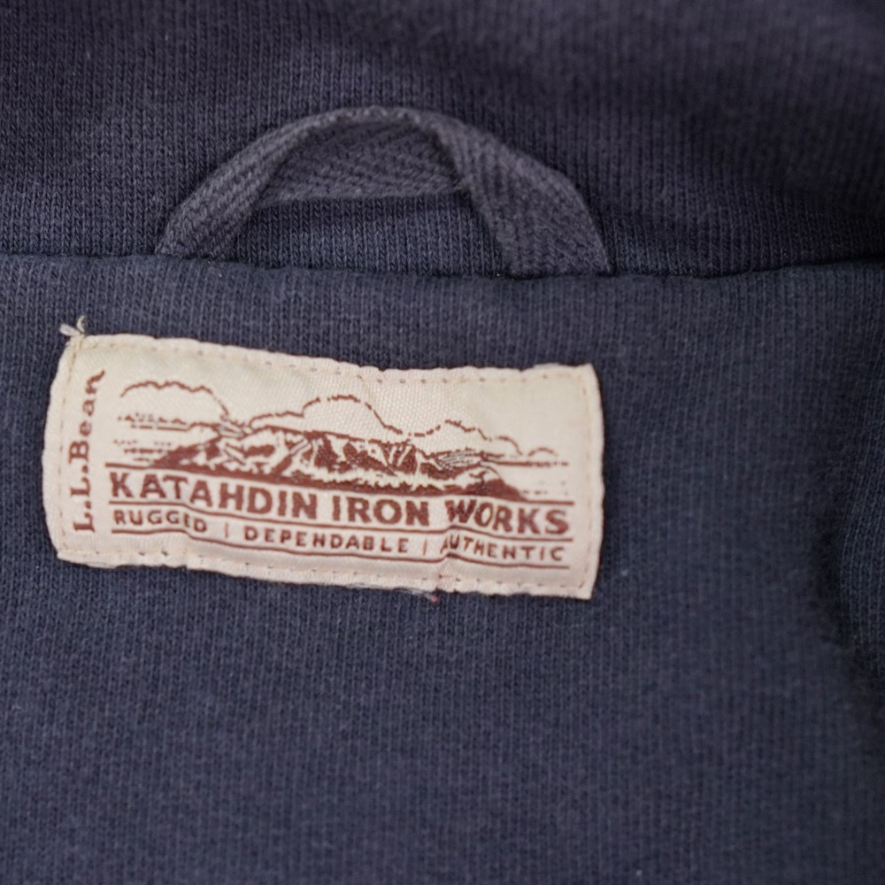 LL Bean Katahdin Iron Work Sherpa Lined Jacket Men Large‎ Blue Full Zip Gorpcore - Picture 5 of 12